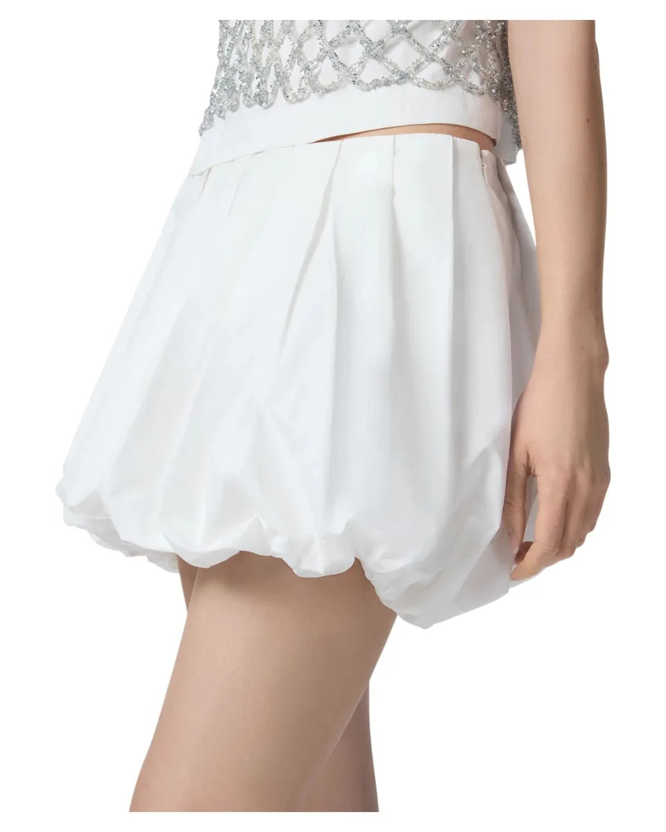 Minigonna Balloon in Popeline A Pieghe con Tasche-Pinko-Gonne-Vittorio Citro Boutique