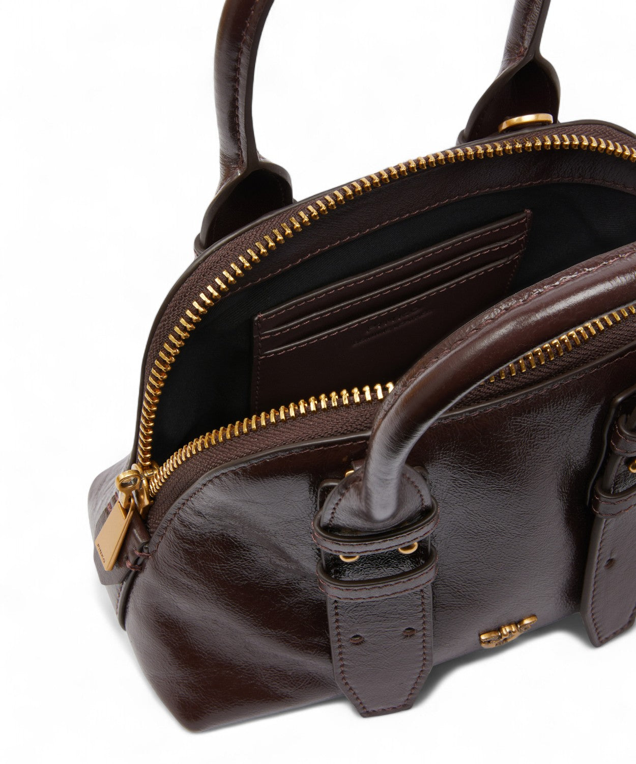 Borsa a Mano Escape in Pelle Effetto Vernice PINKO-Pinko-Borse a mano-Vittorio Citro Boutique