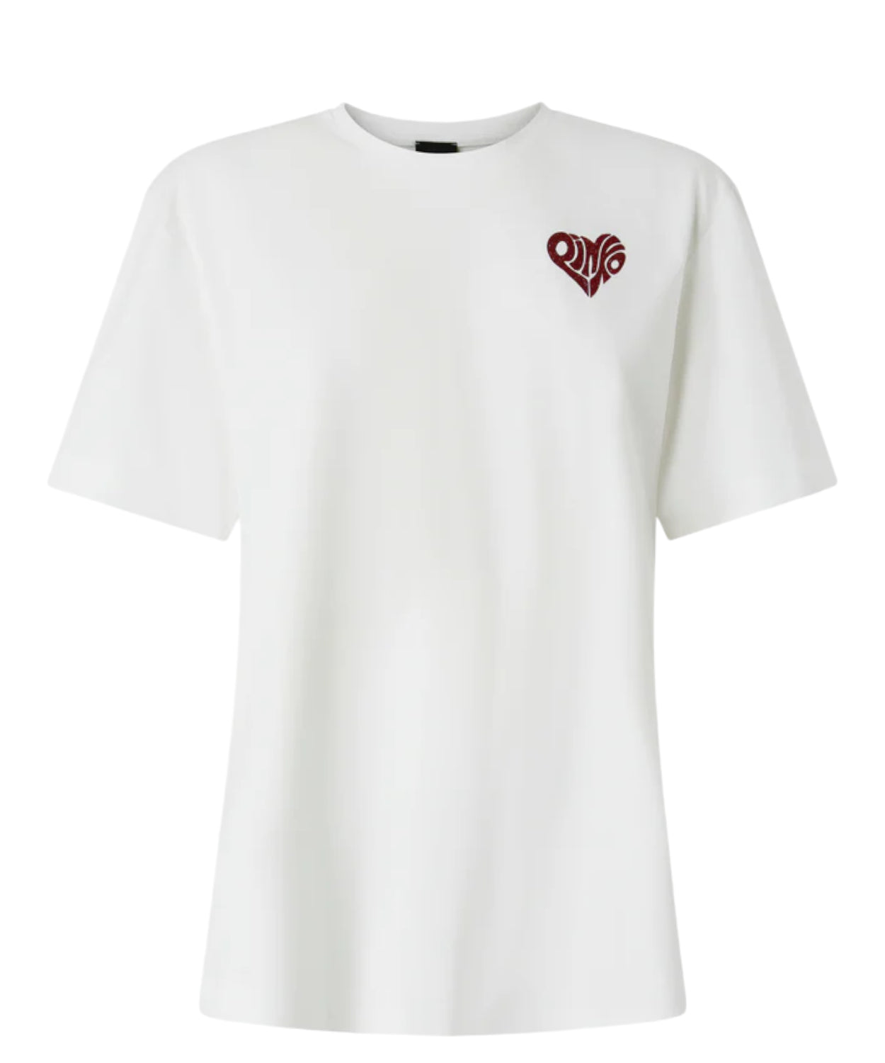 T-Shirt PINKO Strepitoso con Strass in Cotone