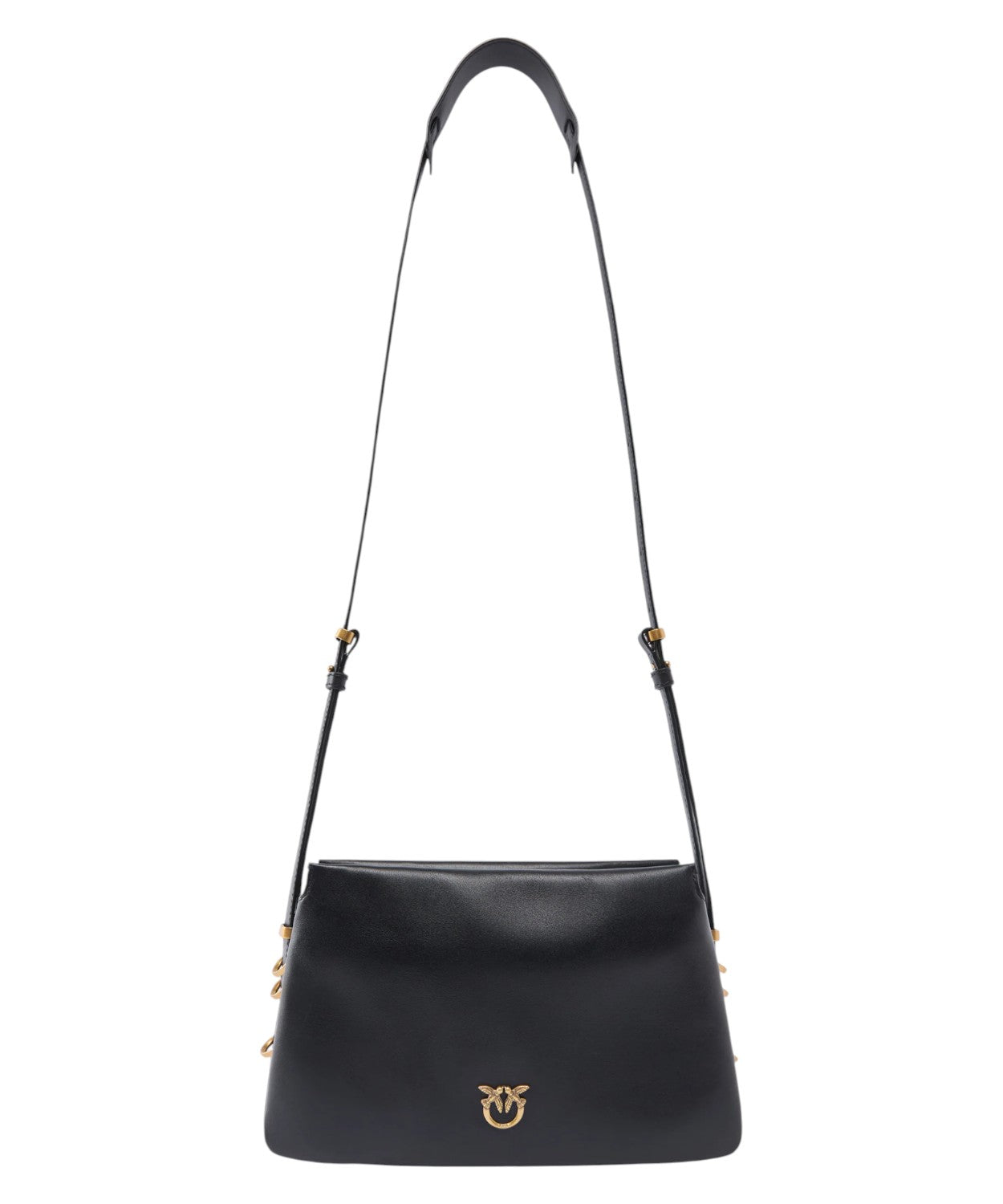 Bolso Pinko Mini One Two Three en piel con bandolera y logo Love Birds