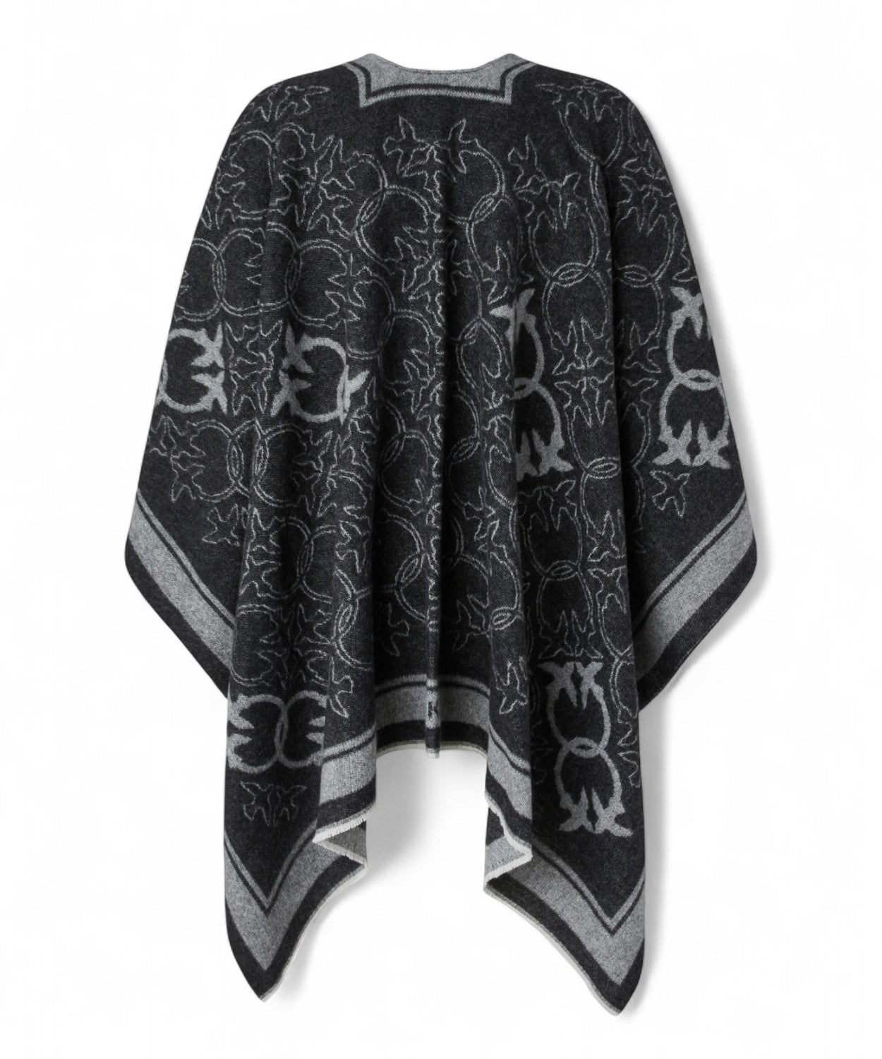 Mantella Pinko in misto lana con motivo Love Birds-Pinko-Sciarpe & stole-Vittorio Citro Boutique