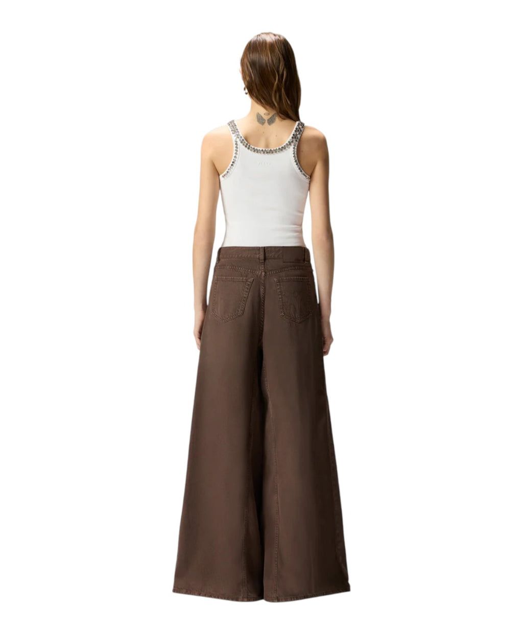 Winona Super Wide Leg Jeans in Bull Denim