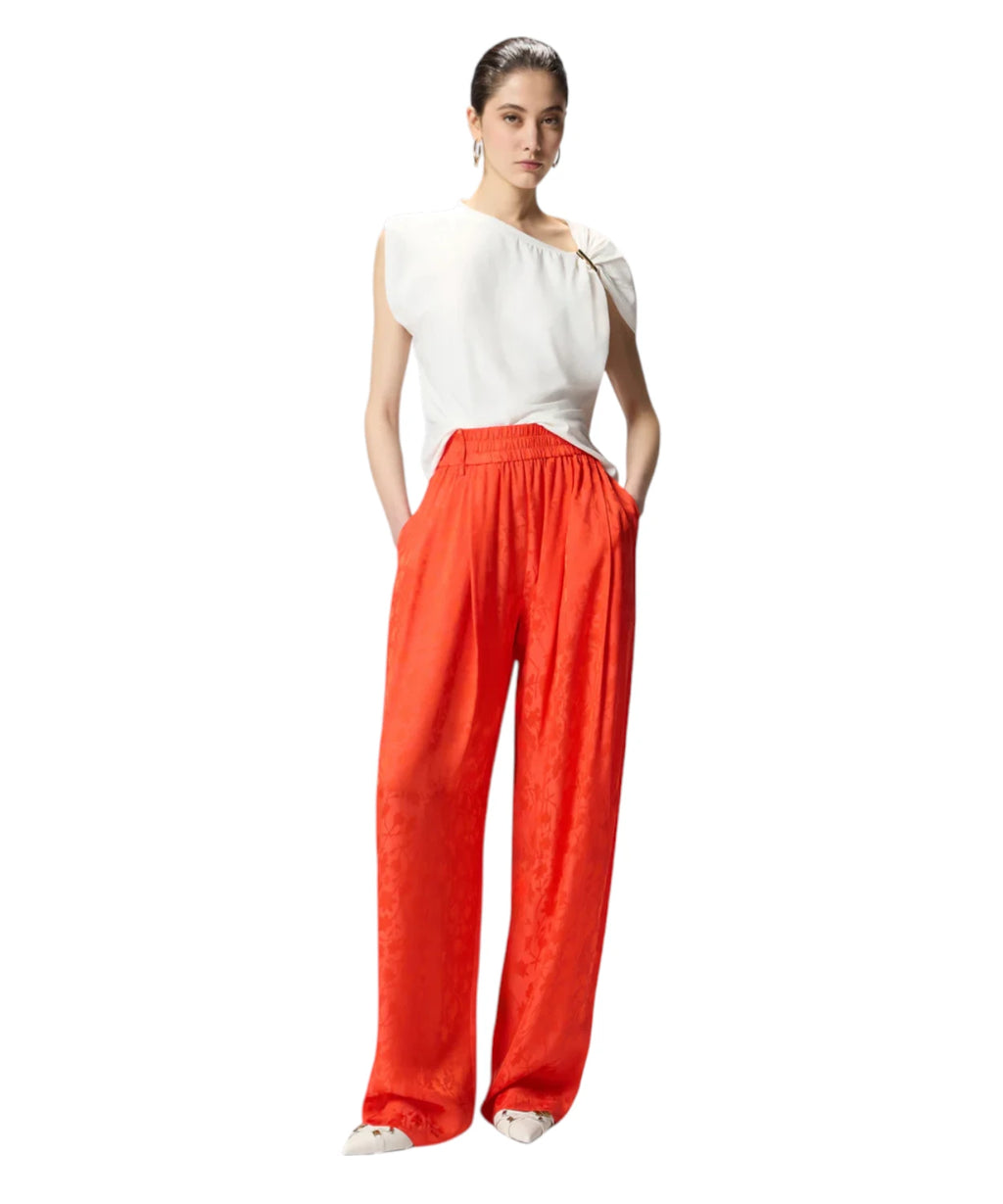 Top PINKO cotone stretch con dettaglio dorato