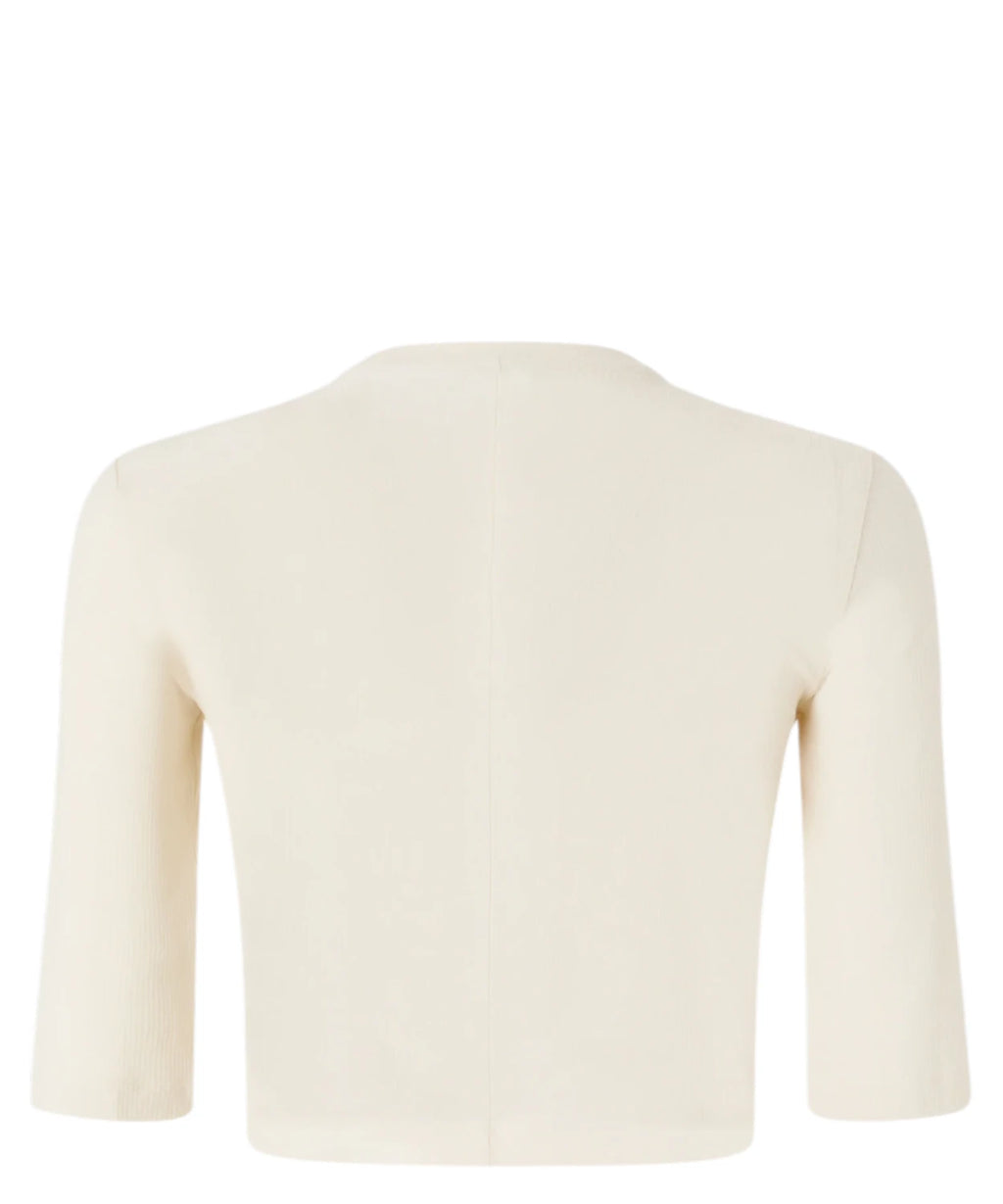 Pinko KYMBERLY Cropped Sweater with Gold Chain