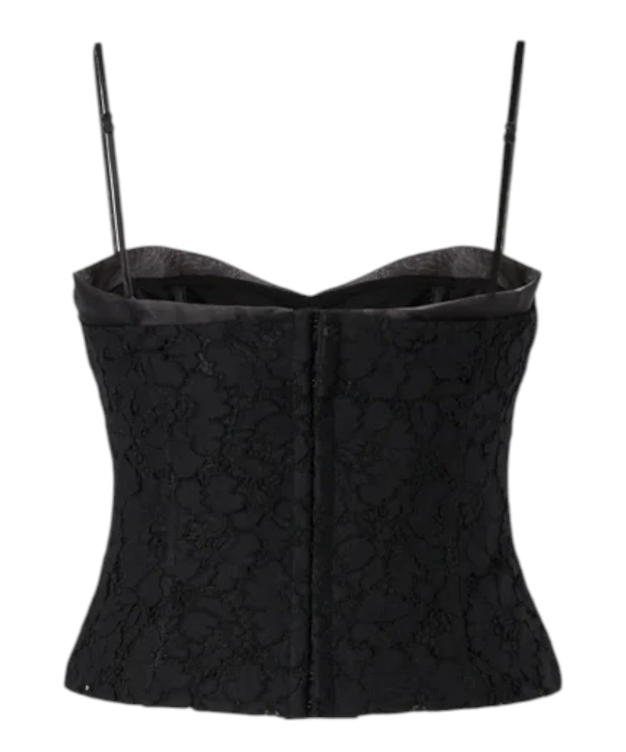 Top Bustier Atemoya in Pizzo Rebrodé Pinko