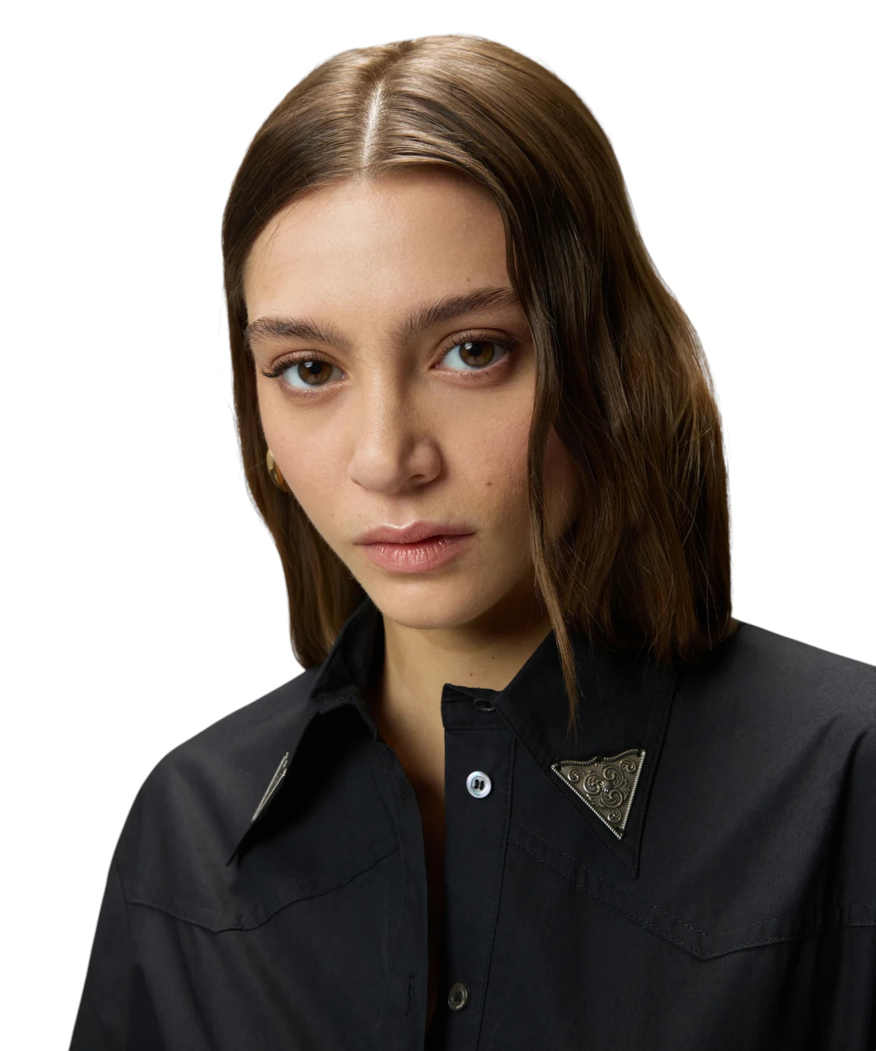 Abito AVIGLIANO Chemisier Lungo Pinko con Frange e Dettagli Metallici