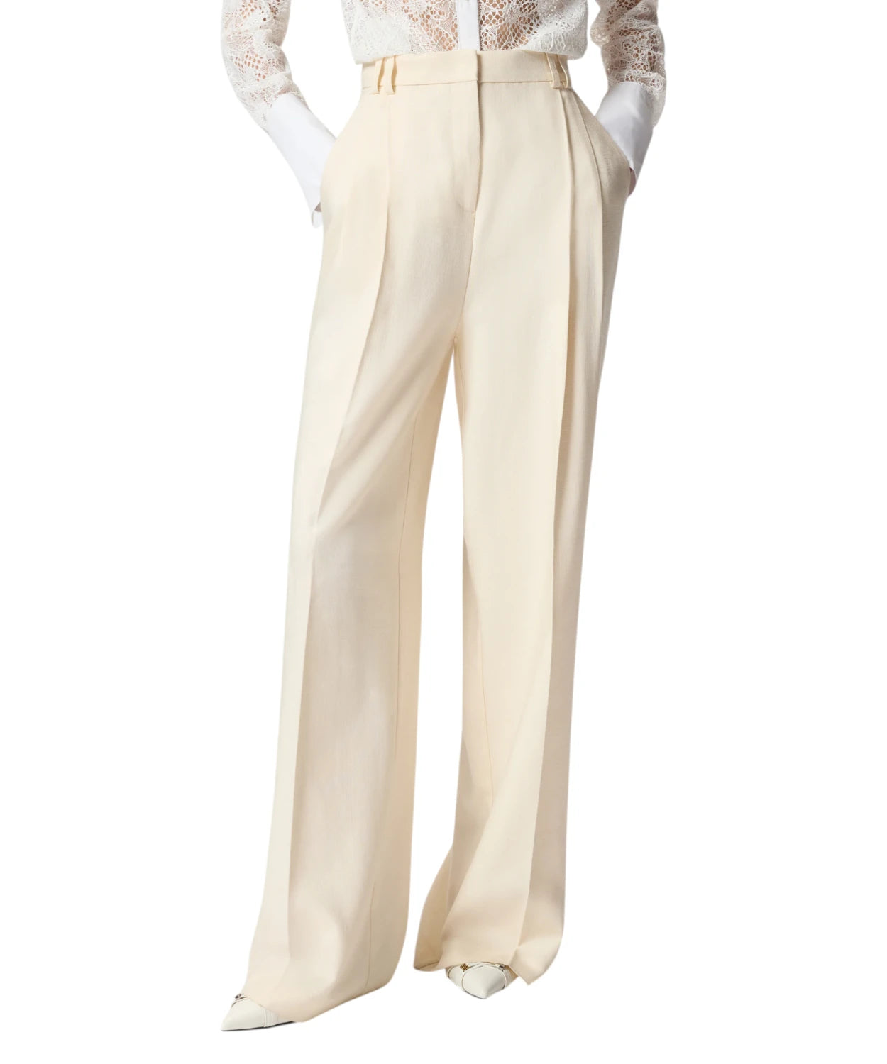 Pantaloni Brescello Pinko in Lino Fiammato