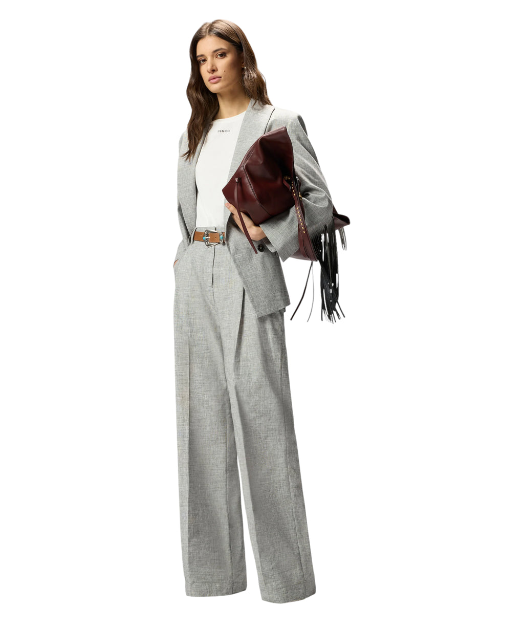 Pantaloni Brescello Pinko in Lino Fiammato