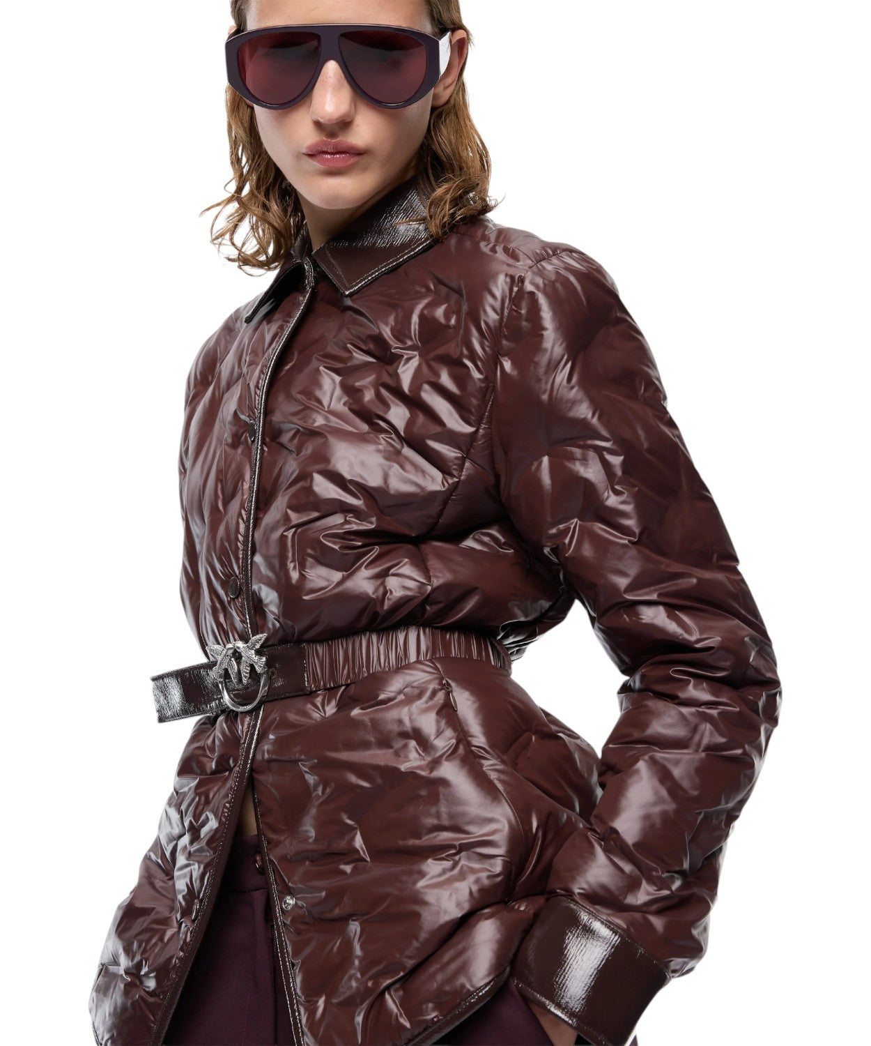 Giacca Imbottita Pinko Donna in Tela Tecnica