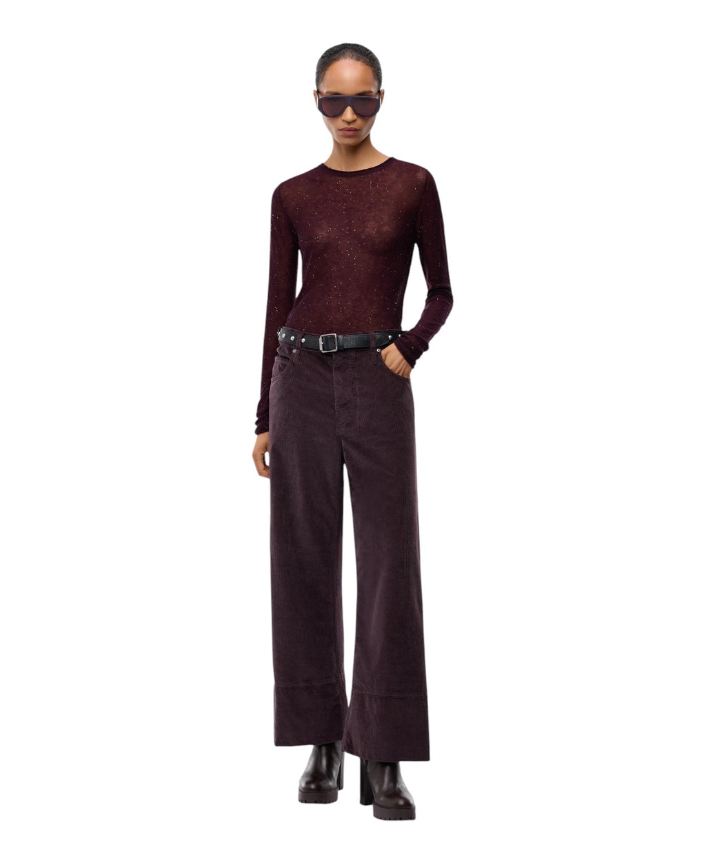 Pinko Cynthia Cropped bukser i fløjl