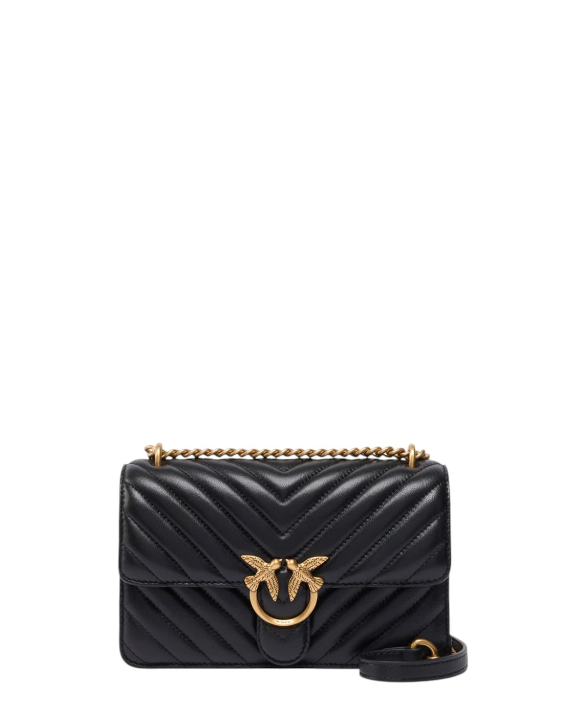 Torebka Pinko Love One Mini Chevron z nappa