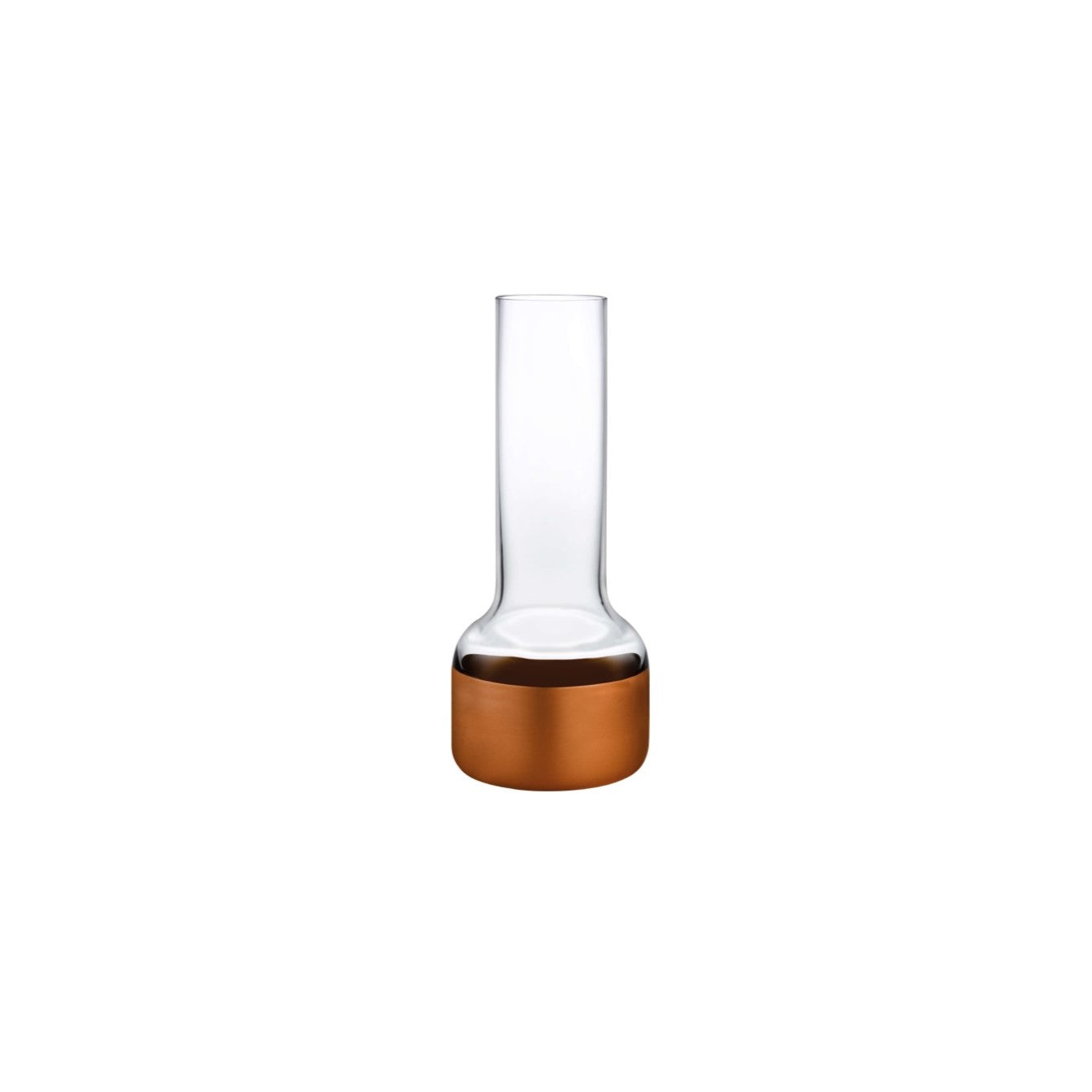 Contour Bud vase with Clear Top and Copper Base-NUDE EU-Vasi-Vittorio Citro Boutique