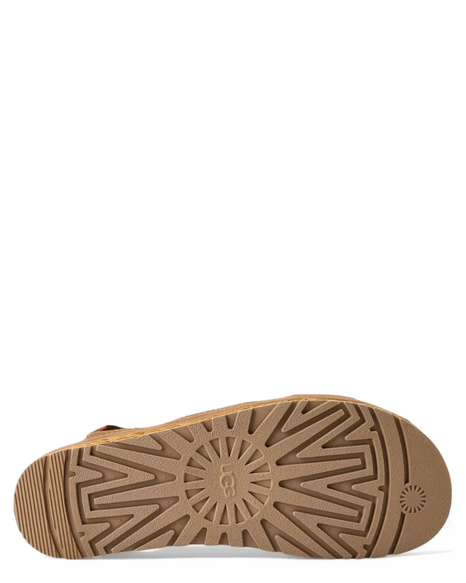 Sandali con Plateau in Camoscio e Rafia Aubrey Ankle Strap-Ugg-Sandali-Vittorio Citro Boutique