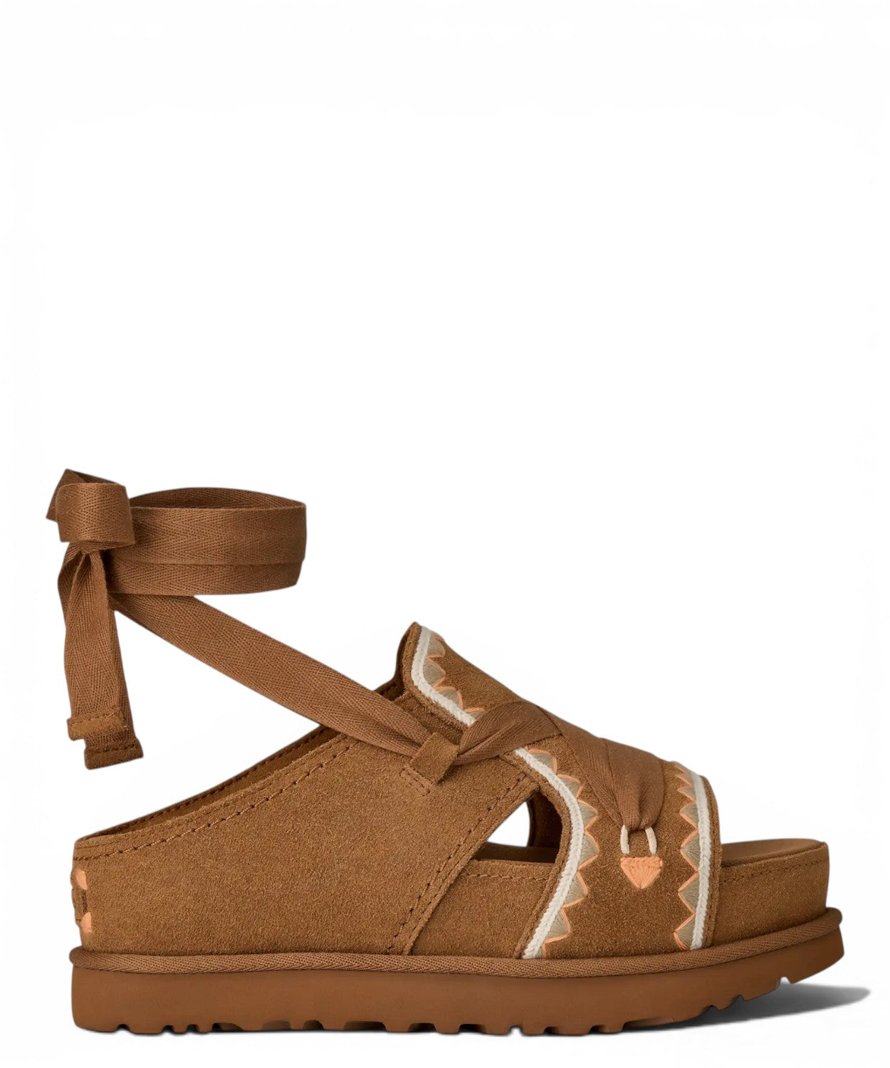 UGG Goldenstar Hi Artistitch damesandaler i ruskind