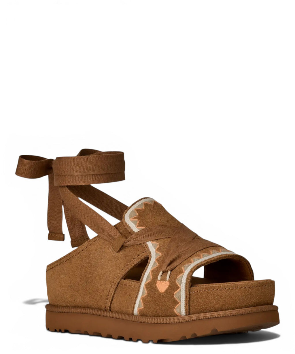Sandály UGG Goldenstar Hi Artistitch dámské z semiše