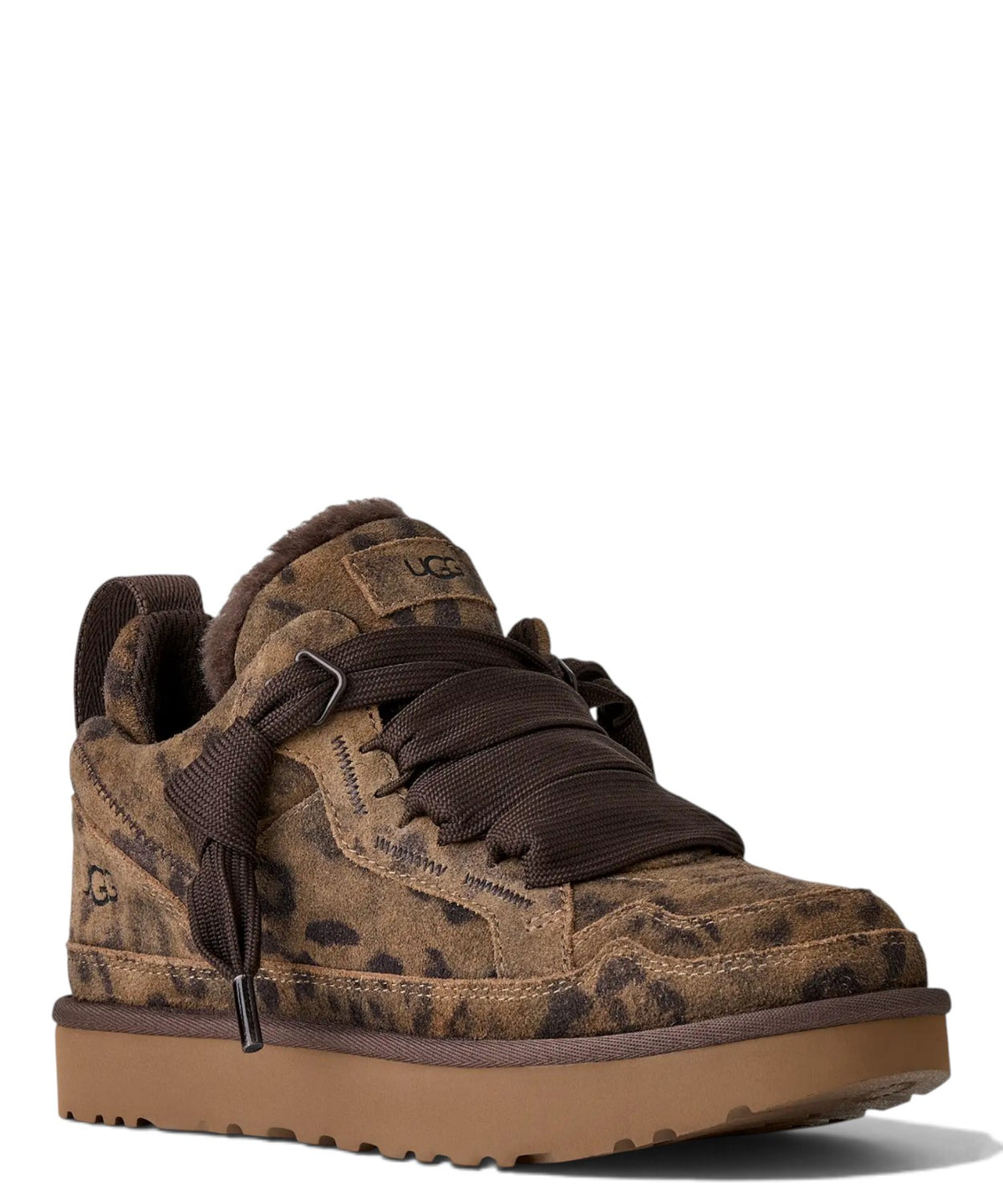 UGG Lowmel Spotted Sneaker aus Animalier-Wildleder