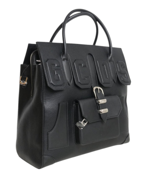 GCDS Big Man Bag in Pelle con Maxi Logo