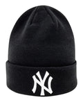 Gorra negra con vuelta New Era Essential de los New York Yankees