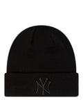 Berretto Nero con Risvolto Essential dei New York Yankees di New Era