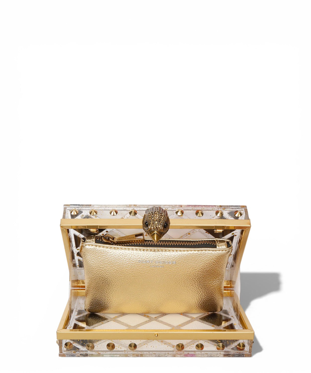Kurt Geiger Clutch Mini Crystal Quilt Box