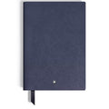Montblanc blocco note Sartorial in pelle blu #146 a righe