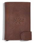 Brown Genuine Leather Wallet with RFID Protection