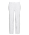 Cigarette Trousers in Organic Cotton and Stretch Poplin