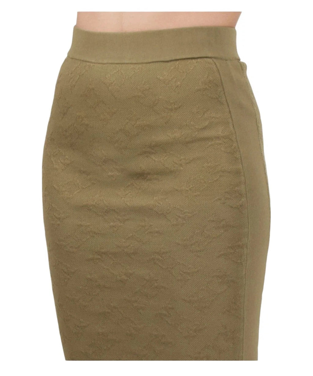 Gonna Midi Decantazione in Misto Lyocell con Motivo Goffrato-Pinko-Gonne-Vittorio Citro Boutique