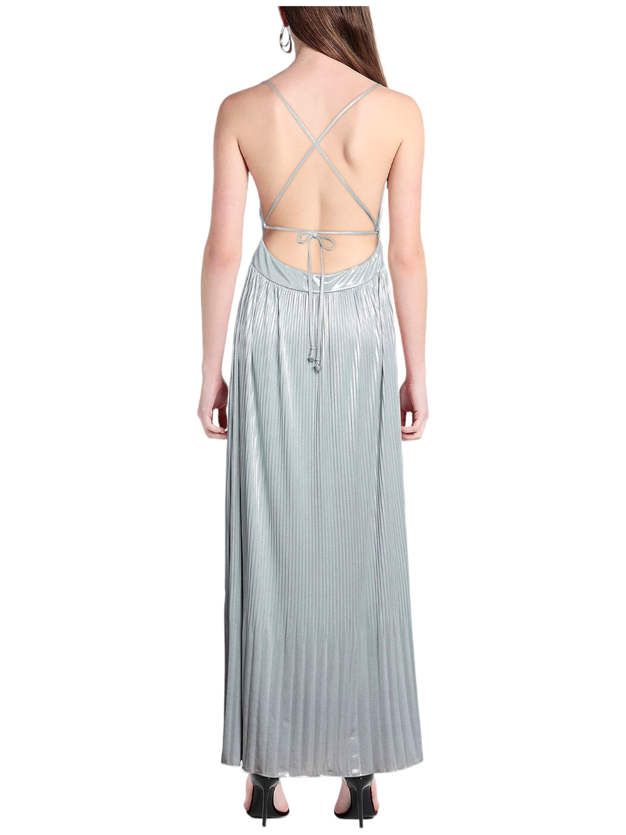 Abito lungo plisse-Beatrice B-Abiti-Vittorio Citro Boutique