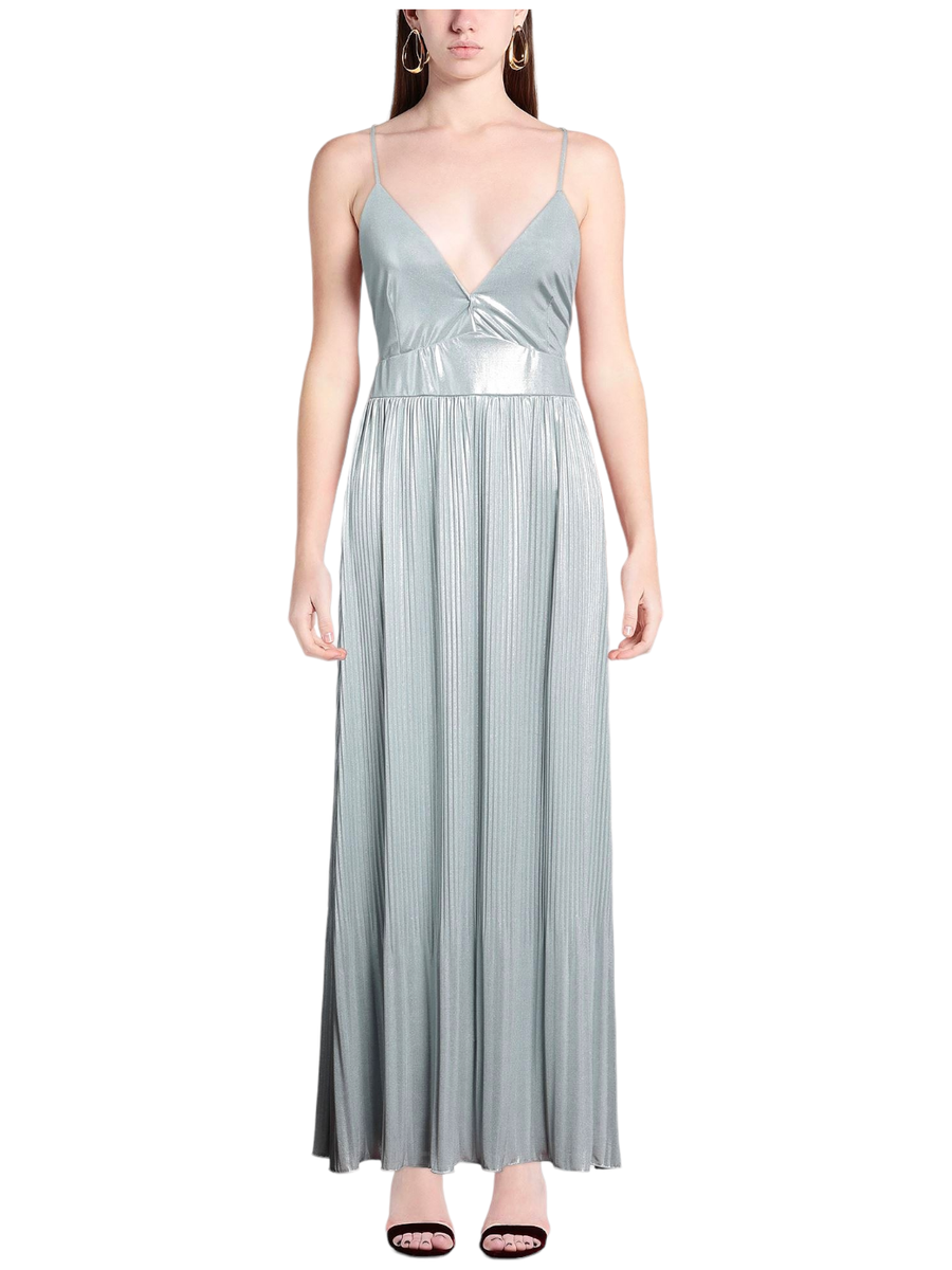 Abito lungo plisse-Beatrice B-Abiti-Vittorio Citro Boutique