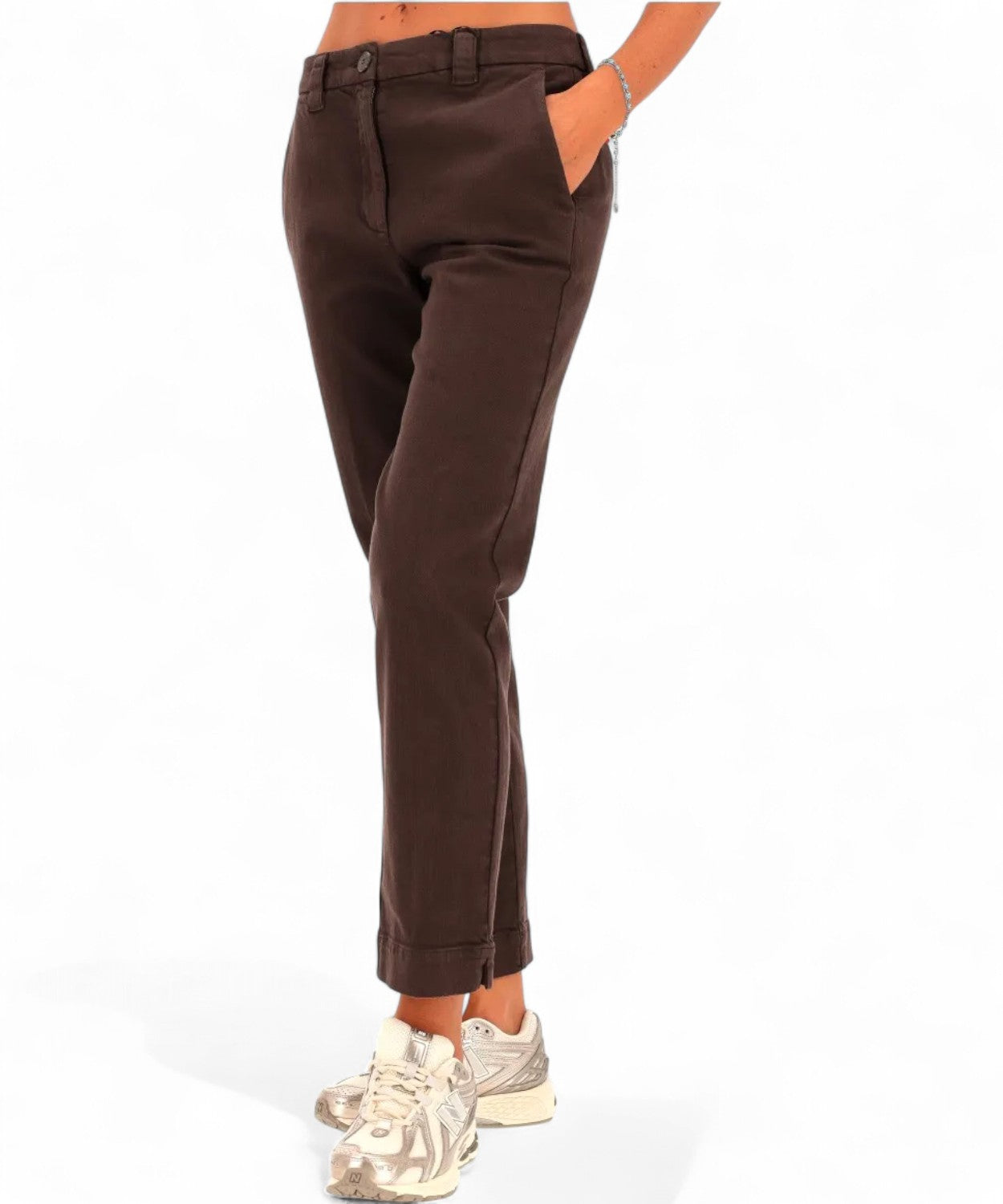 Marella Pantaloni TIMBRO in Cotone Stretch-Marella-Pantaloni-Vittorio Citro Boutique