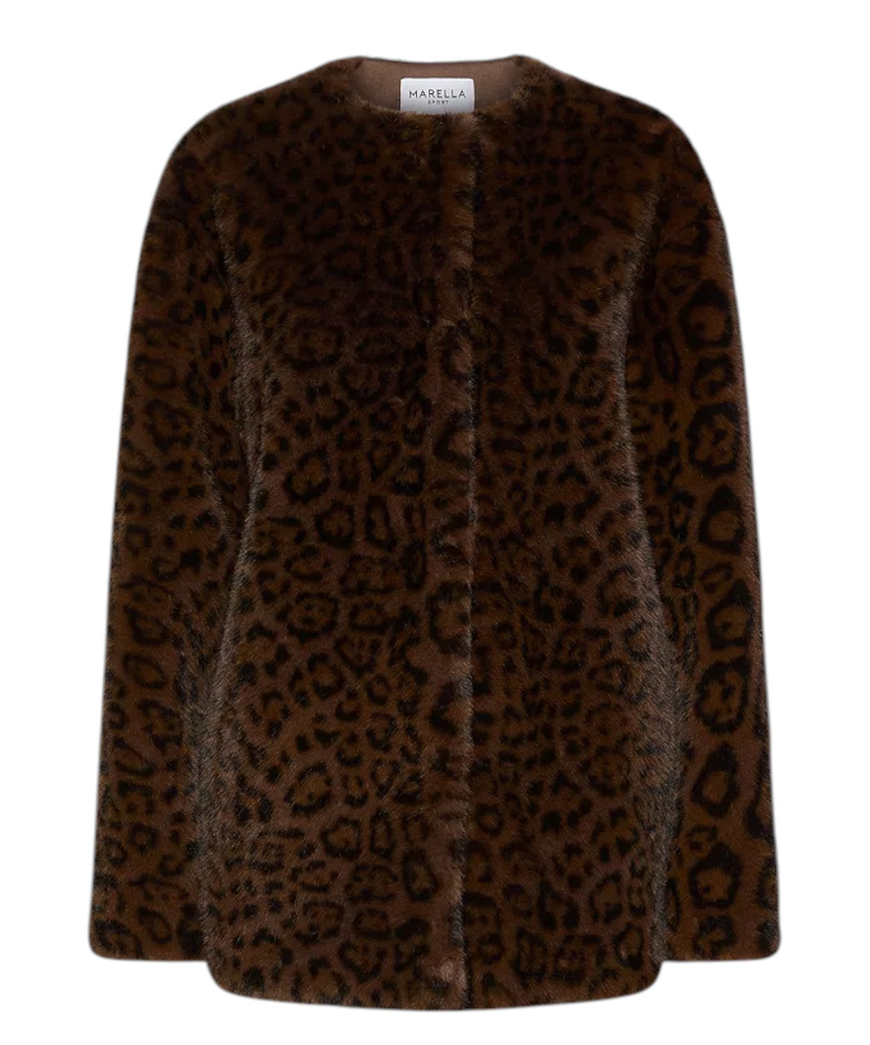 Giacca Marella MACRO in Faux Fur Stampata Elegante