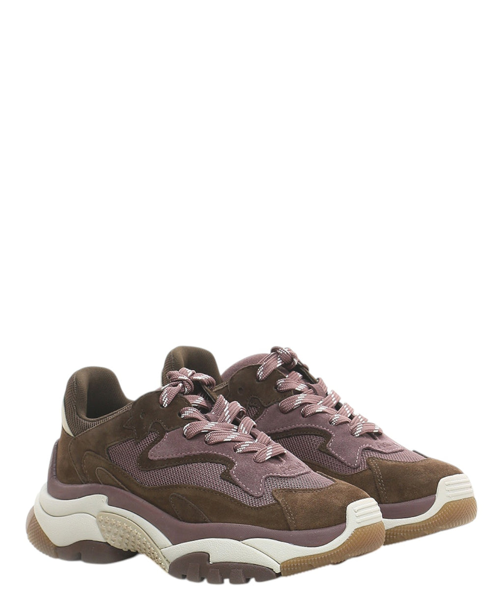 Sneakers ASH Addict 01 in pelle e tessuto con suola alta
