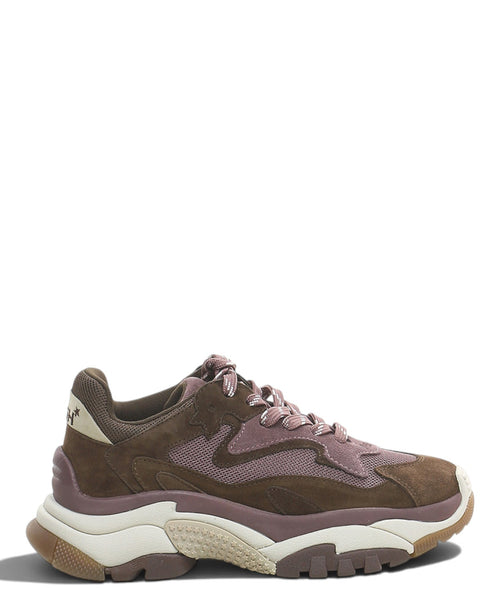 Sneakers ASH Addict 01 in pelle e tessuto con suola alta