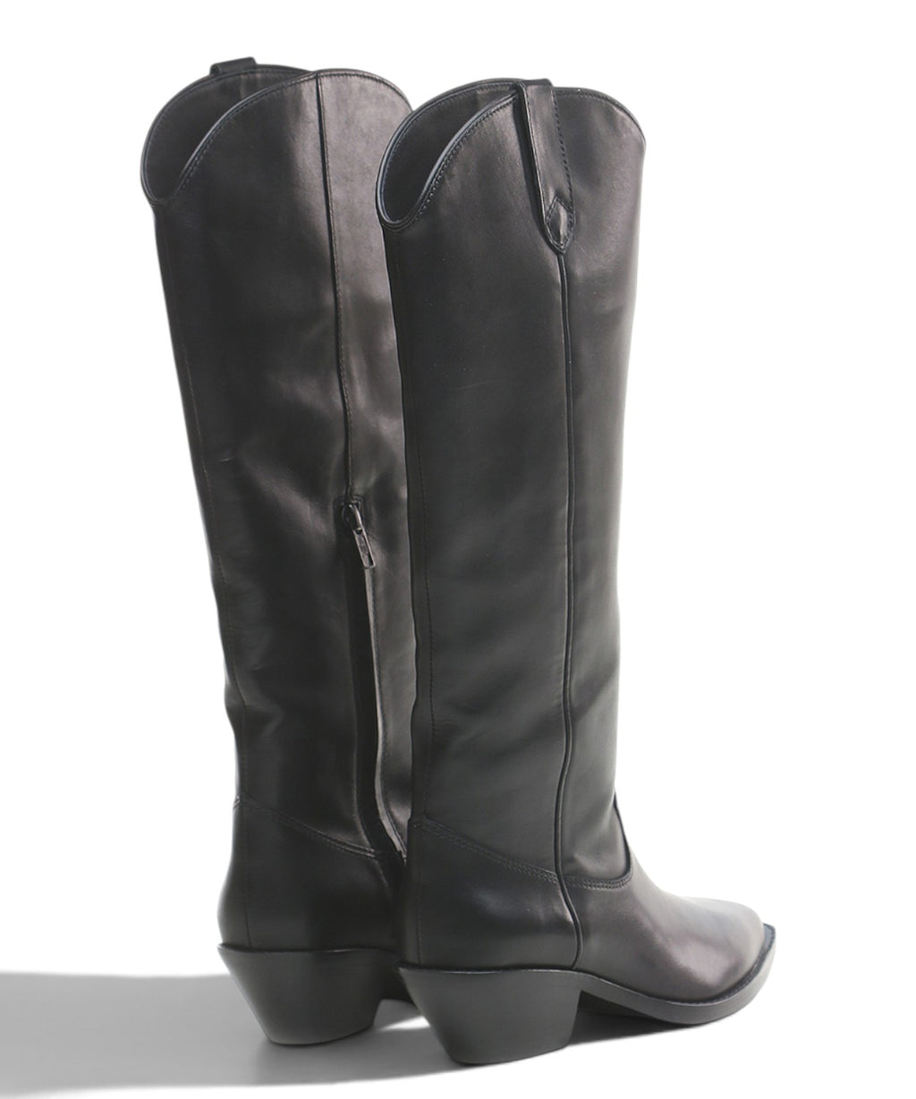 Stivale ASH Dolly01 in Pelle con Tacco Largo