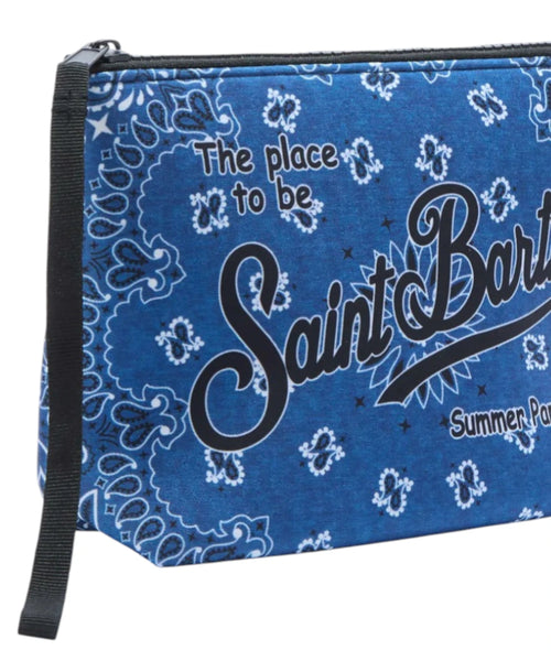 pochette Aline MC2 Saint Barth con logo e stampa