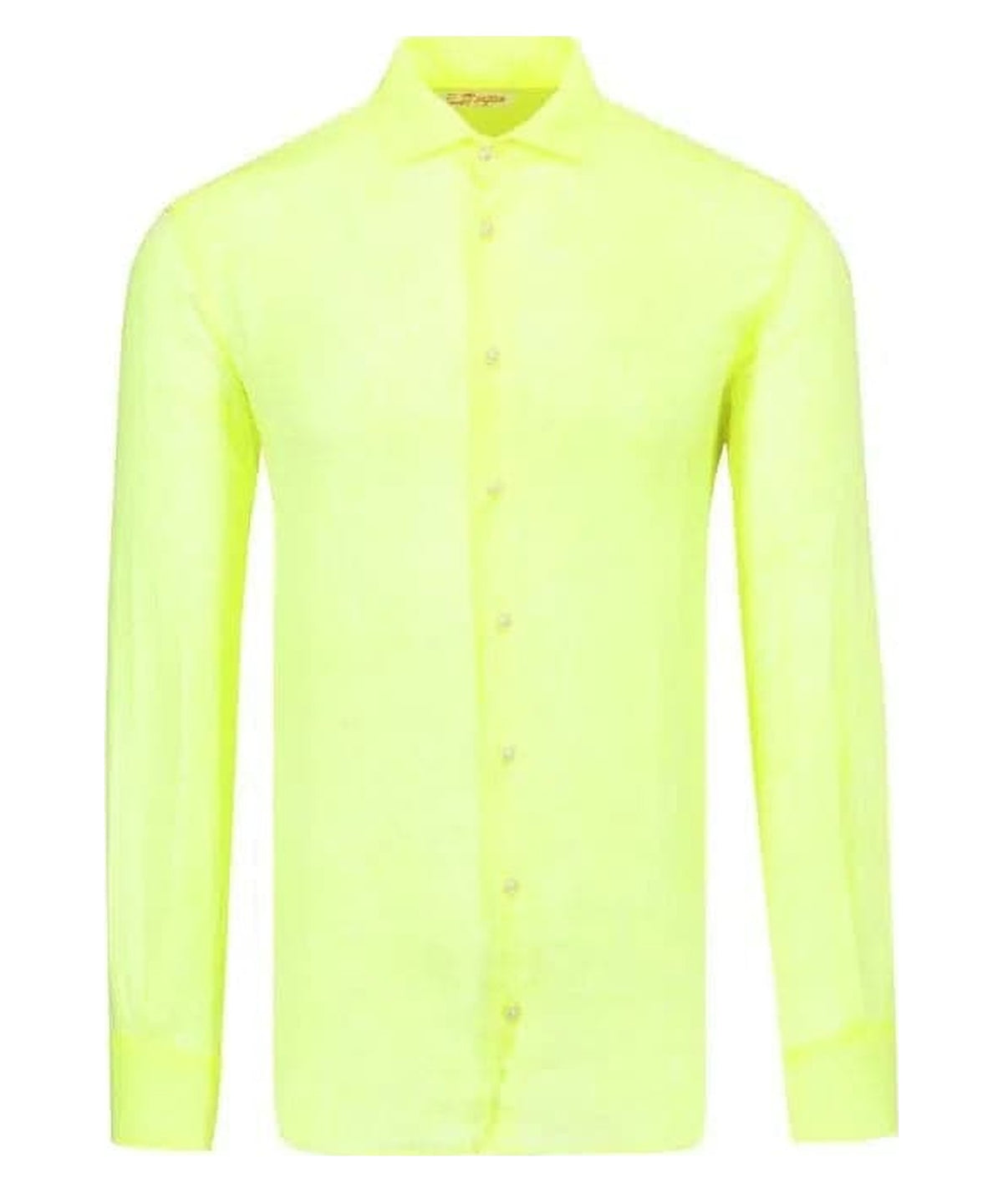 Camicia uomo in lino giallo fluo-Mc2 Saint Barth-Camicie-Vittorio Citro Boutique