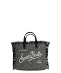 Vanity Mini-taske i sildebensuld med strass