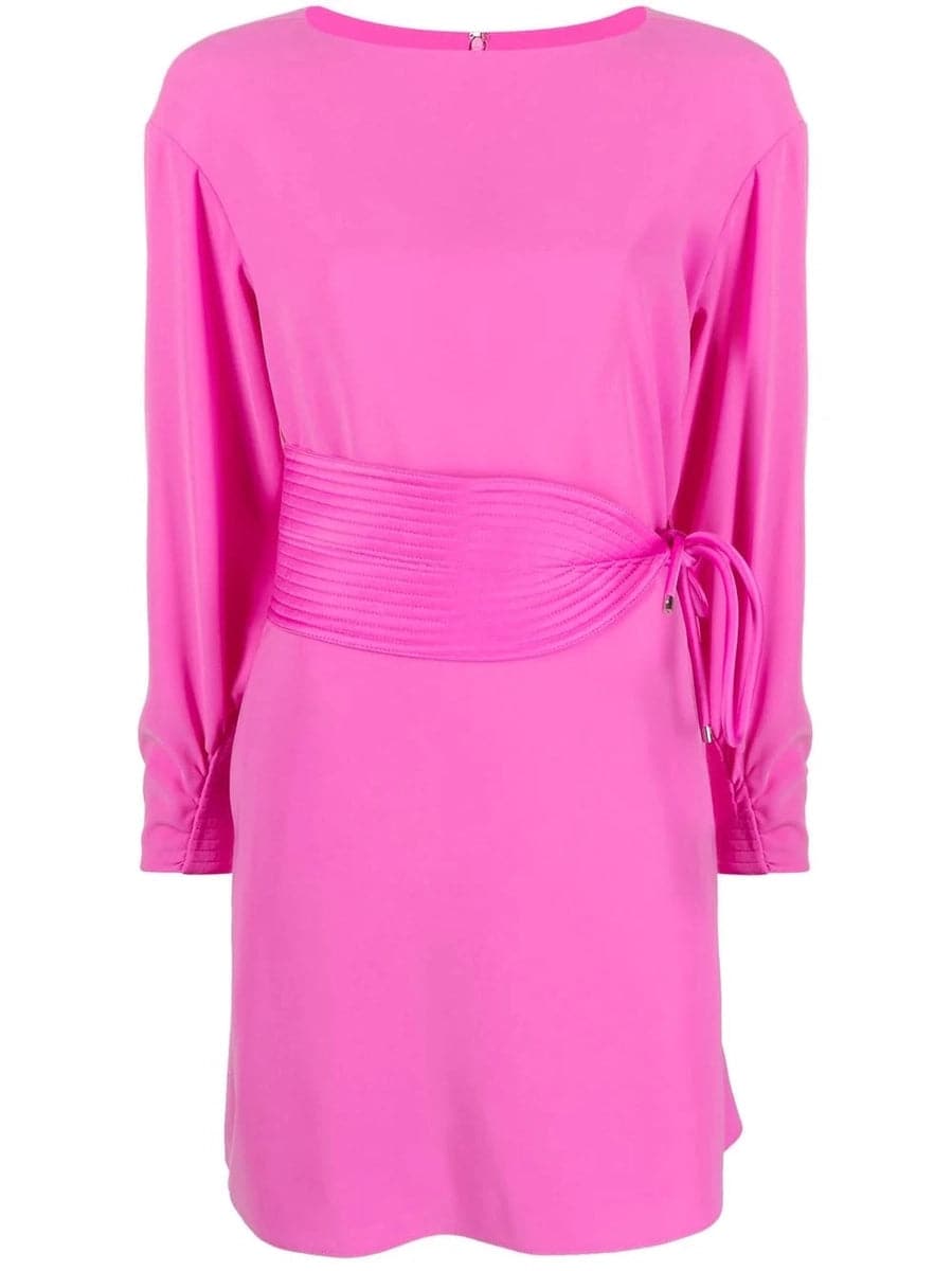 Abito tunica in tecno cady con fusciacca-Abiti-Emporio Armani-Vittorio Citro Boutique