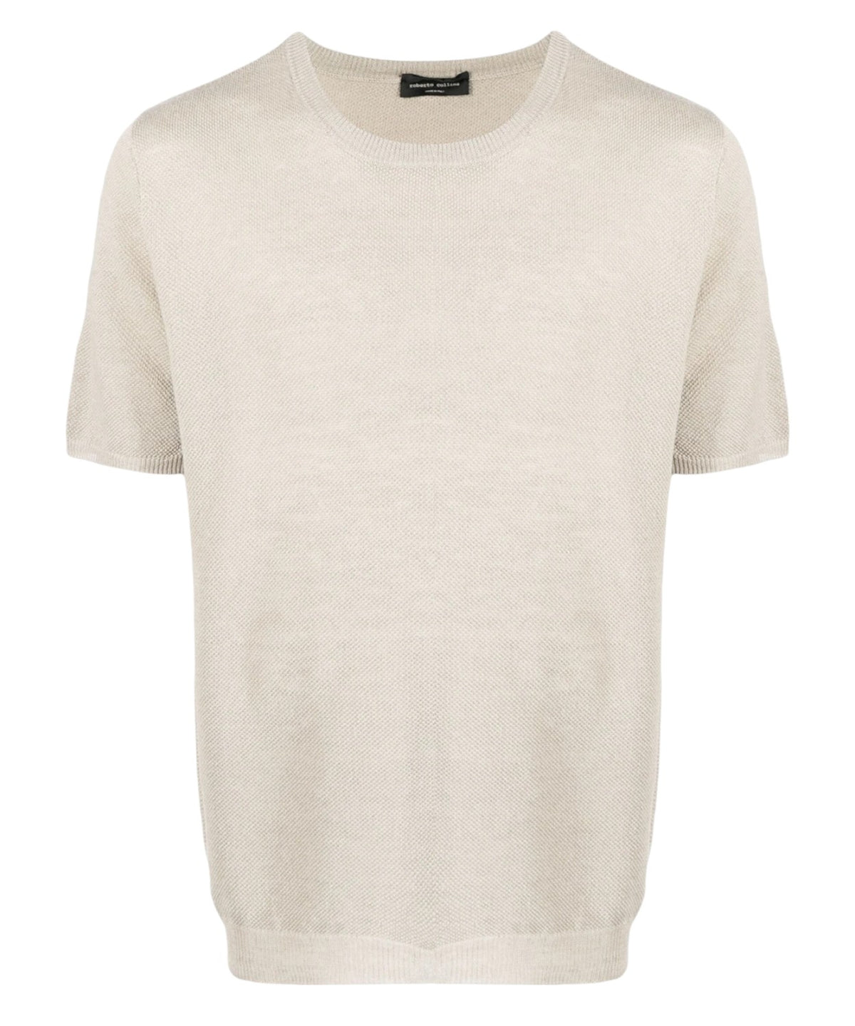 Girocollo in punto piquet-T-shirt-Roberto Collina-Vittorio Citro Boutique