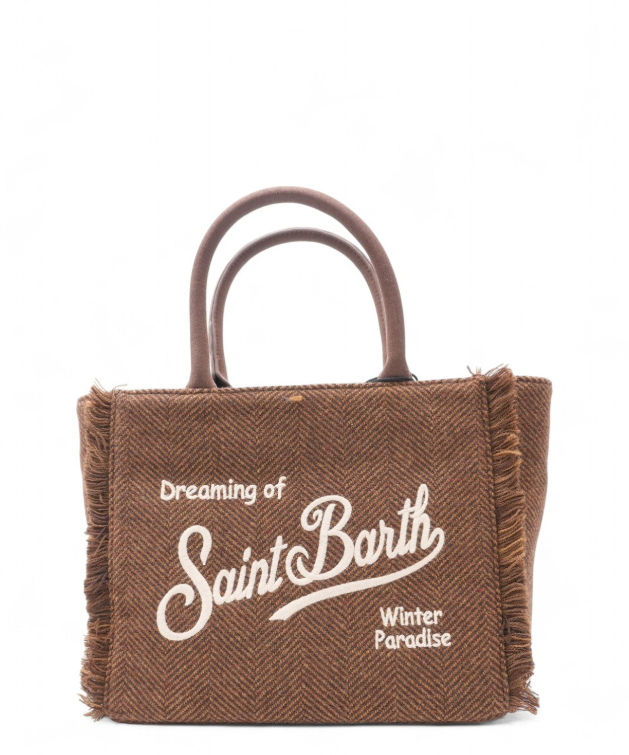 Borsa Colette Wool in lana spigata-Mc2 Saint Barth-Borse a mano-Vittorio Citro Boutique