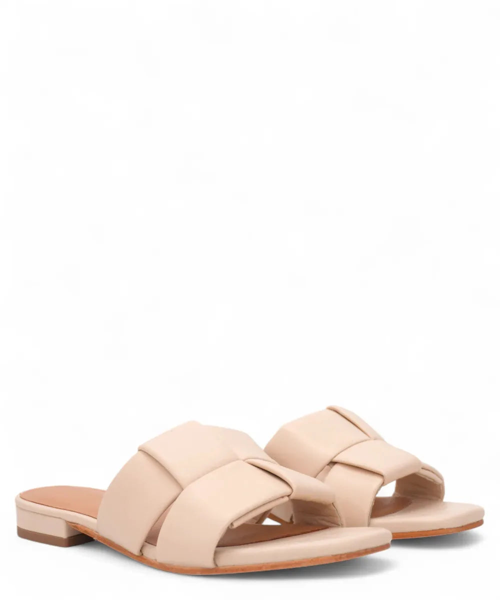 Ciabattina con Fascia Intrecciata-Parodi Shoes-Ciabatte-Vittorio Citro Boutique