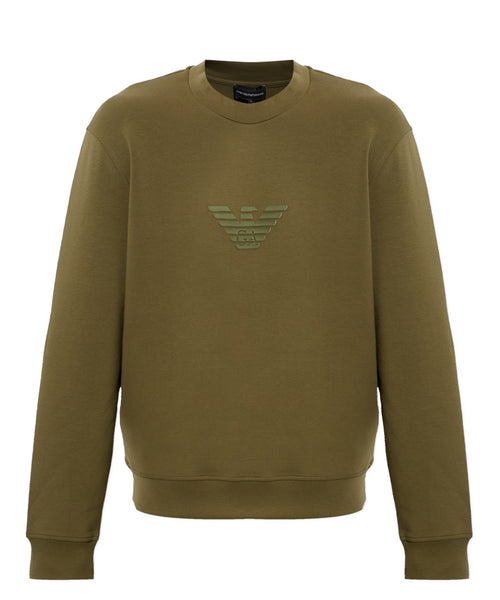 Felpa Emporio Armani Uomo Essentials in Jersey Stretch