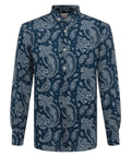 Camicia Uomo Fantasia Bandana in Lino di MC2 Saint Barth