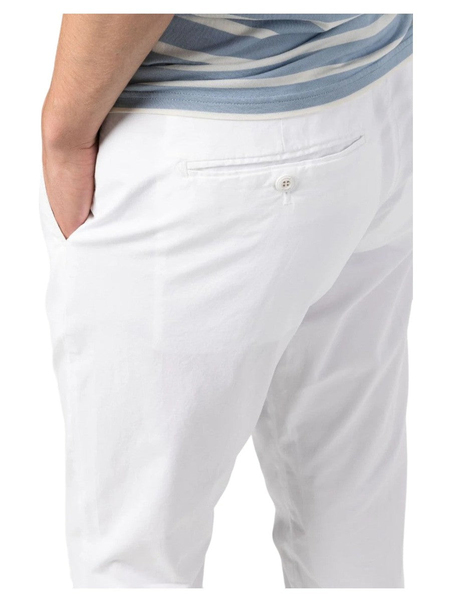 Pantaloni Alfredo Slim in Gabardina Leggera-Dondup-Pantaloni-Vittorio Citro Boutique