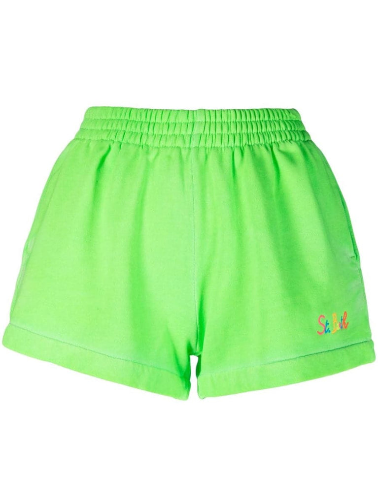 Shorts Cate con logo ricamato-Mc2 Saint Barth-Shorts-Vittorio Citro Boutique