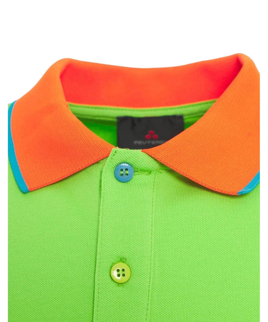 Polo in Cotone Piquet con Dettagli Fluo-Peuterey-Polo-Vittorio Citro Boutique