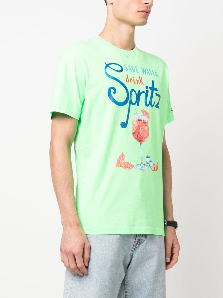 Drink Spritz cotton T-shirt-Mc2 Saint Barth-T-shirt-Vittorio Citro Boutique