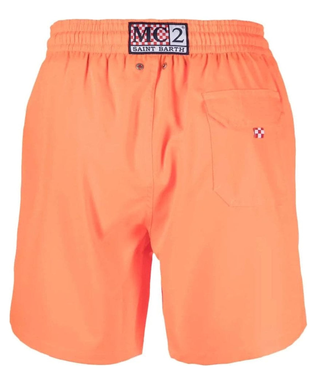 Shorts mare stretch con ricamo logo-Costumi da bagno-Mc2 Saint Barth-Vittorio Citro Boutique