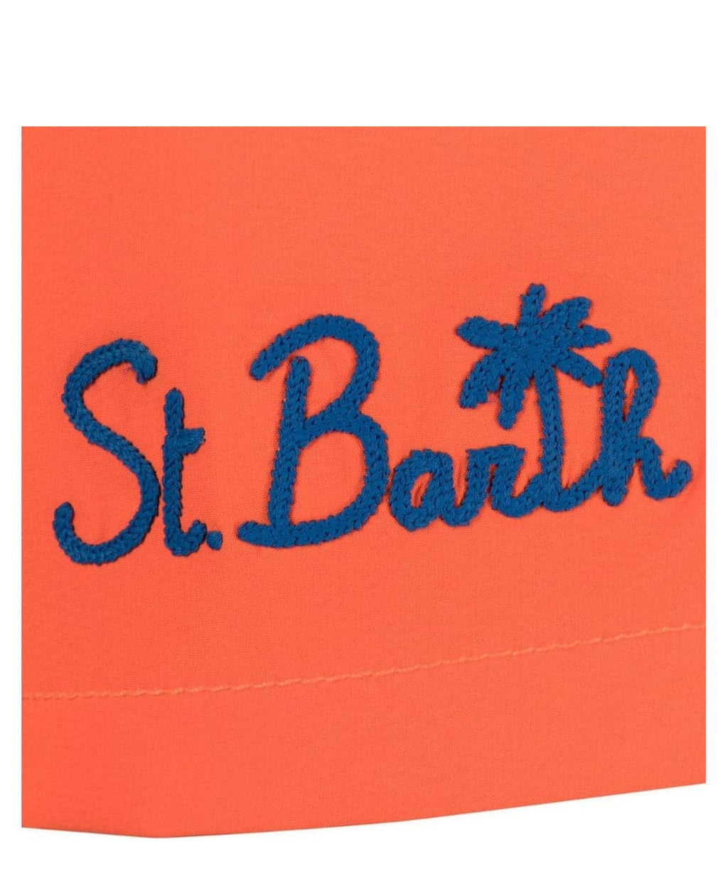 Shorts mare stretch con ricamo logo-Costumi da bagno-Mc2 Saint Barth-Vittorio Citro Boutique